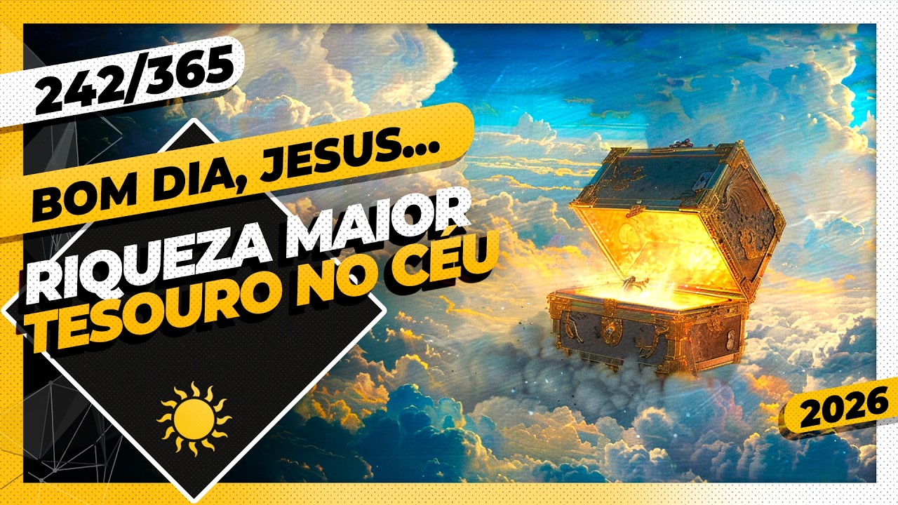 RIQUEZA MAIOR: TESOURO NO CÉU - Bom dia, Jesus! 242/365 (2026)