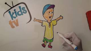 Caillou - Easy drawing for kids & pre-schoolers
