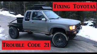89-95 Toyota Pickup Check Engine Code 21 Solved