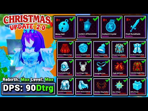 I unlocked everything & reached MAX DPS in the new 💀OVERLORD and⛄WINTER Update 2.0 | Arise Crossover