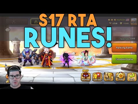 Season 17 RTA RUNES + CLIMB in SUMMONERS WAR World Arena!