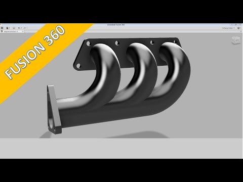 12 2 Abgaskruemmer Exhaust Manifold Autodesk Fusion 360 Training