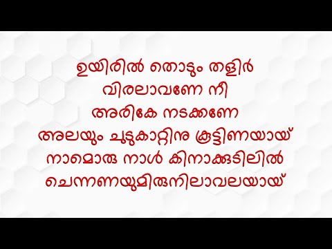 Uyiril Thodum Song Karaoke with lyrics | Kumbalangi Nights (Karaoke is available on the given link)