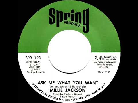 1972 HITS ARCHIVE: Ask Me What You Want - Millie Jackson (mono 45)