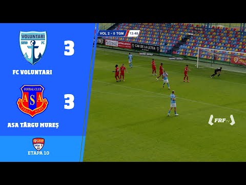 Liga 2 Casa Pariurilor, Etapa 10: FC Voluntari - ASA Târgu Mureș 3-3, 18.10.2025