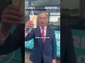 Nigel Farage responds after a milkshake was thrown at him #gbnews