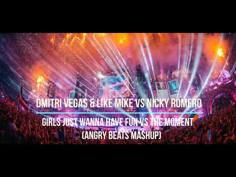 DV & LM vs Nicky Romero - Girl Just Wanna Have Fun vs The Moment (Angry Beats Mashup)
