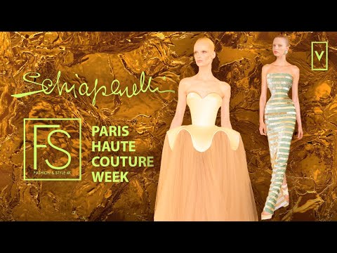 Schiaparelli Haute Couture Spring/Summer 2025  VERTICAL FASHION SHOW Kendall Jenner and Alex Consani