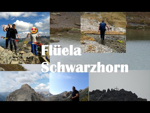 Bergwanderung Schwarzhorn 3147m | Flüelapass | Graubünden | Schweiz von oben | mit Kindern Swiss