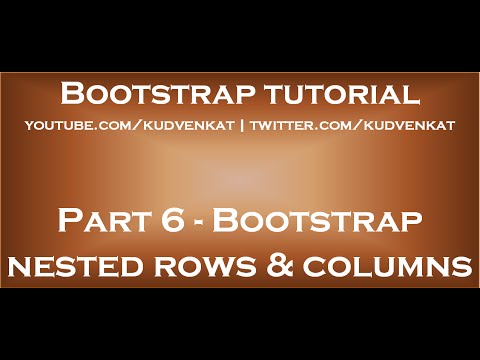 Bootstrap nested rows and columns
