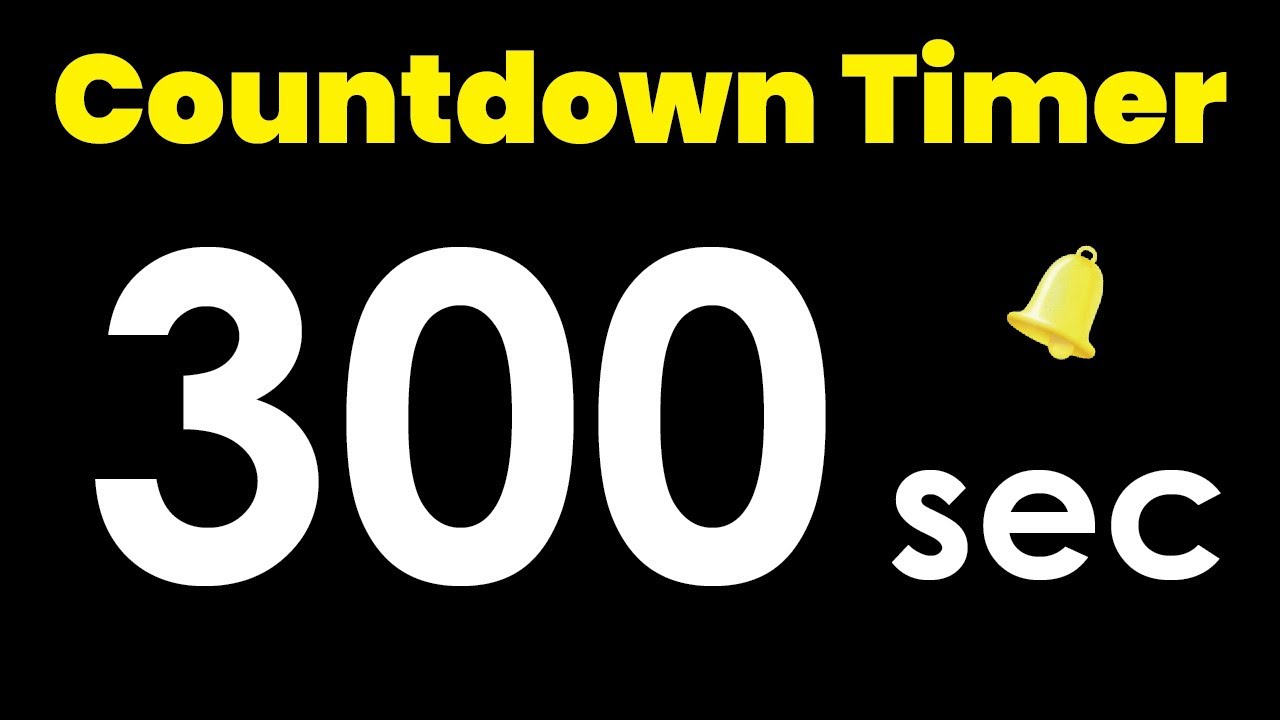 300 second Countdown Timer with Alarm #timerstore #300s #countdown