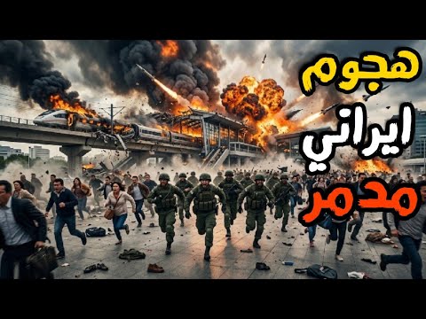 اول الفيديوهات من قصف ايران لمستوطنات الشمال والجنوب في بئر السبع