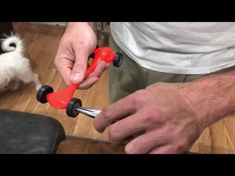 Pinewood Derby Secrets Part 7 - adjusting wheels for straight run or rail riding