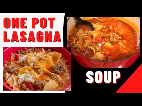 Make the BEST Lasagna Soup Recipe - Easy One Pot Soup in just 30 minutes!