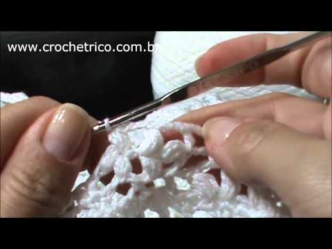 Crochê Irlandês - Bata Branca - Parte 03/04
