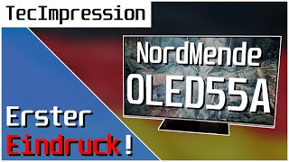 OLED-TV: NordMende OLED55A: MEIN erster EINDRUCK! | Verarbeitung, Anschlüsse und erste Messwerte!