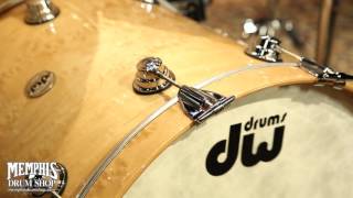 Video thumbnail for DW Collector's Series Lacquer Custom Highly Figured Maple Drum Set 22/10/12/16 by Memphis Drum Shop