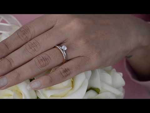 0.25 Ct. Double Shared Prong Thin Wedding Band - TwoBirch TB-WR-0021-WG-E