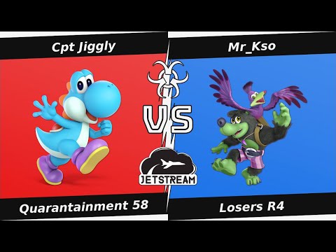 Quarantainment 58 Losers R4 - Cpt Jiggly (Yoshi) Vs Mr_Kso (Banjo) - SSBU