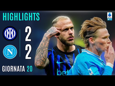 Video highlights della Inter vs Napoli (2 a 2) - Giornata 20 - Fantacalcio e fantamedie