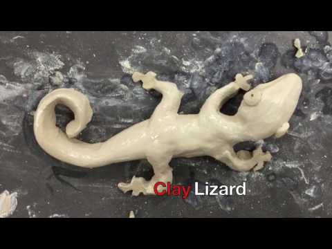 Kids Art Project - Clay Lizard