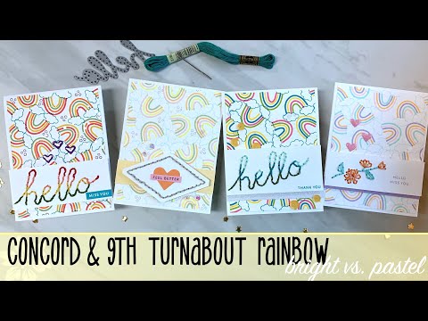 Concord & 9th Rainbow Turnabout - Bright vs Pastel