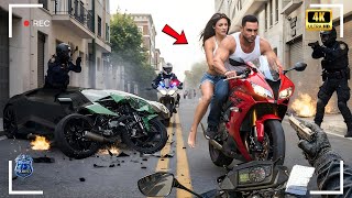 Persecución policial: Cuando la fuga se convirtió en la más catastrófica del año #santasmotos