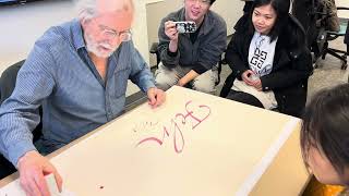 Hand lettering demo for COMD 1200