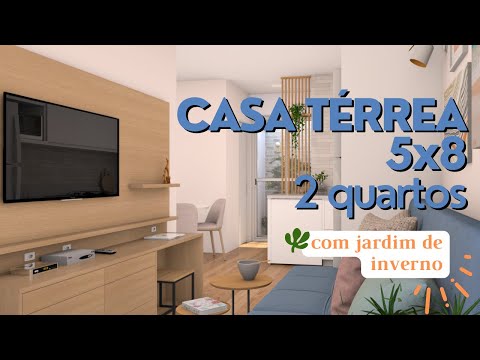 Casa Térrea 5x8 - 2 quartos