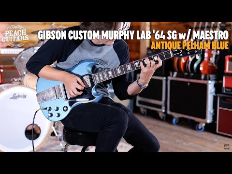 No Talking...Just Tones | Gibson Custom Murphy Lab '64 SG Standard w/Maestro Antique Pelham Blue