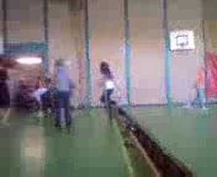 Lomp tijdens voetbal.