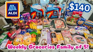 ALDI GROCERY SHOPPING HAUL//weekly groceries for my family