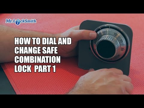 How to Dial and Change Safe Combination Lock Part 001 | Mr. Locksmith Training Video