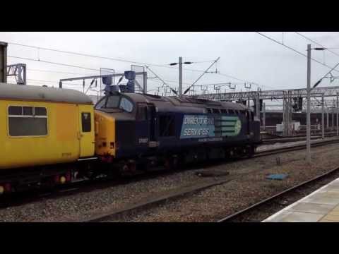 Class 37 @ Crewe on Network Rail train