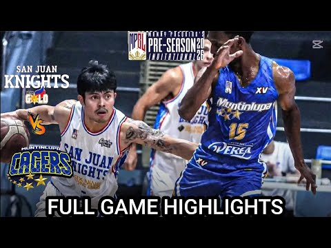 SAN JUAN vs MUNTINLUPA HIGHLIGHTS | 2026 MPBL PRE-SEASON INVITATIONAL | MARCH 2, 2026 #mpbl