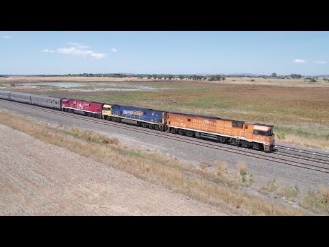 JBRE 2TA8 Great Southern Luxury Passenger Train NR30 NR44 NR74 (25/1/2023) - PoathTV Railways