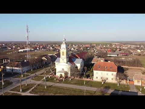 Biled, Timis, Romania - Sunset Drone Scan