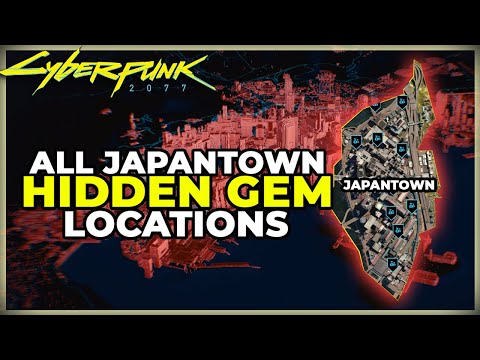 ALL JAPANTOWN HIDDEN GEM LOCATIONS - CYBERPUNK 2077 - SECRET LOOT LEGENDARY AND RARE COMPONENTS
