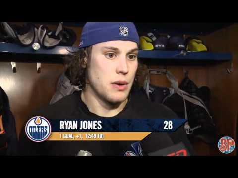 Oilers vs. Avalanche Post-Game Feb 17th Taylor Hall Ryan Jones Shawn Horcoff