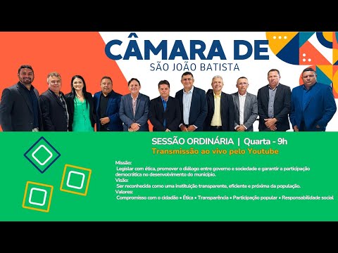 CÂMARA MUNICIPAL DE SÃO JOÃO BATISTA - MA. 33ª SESSÃO ORDINÁRIA DELIBERATIVA.