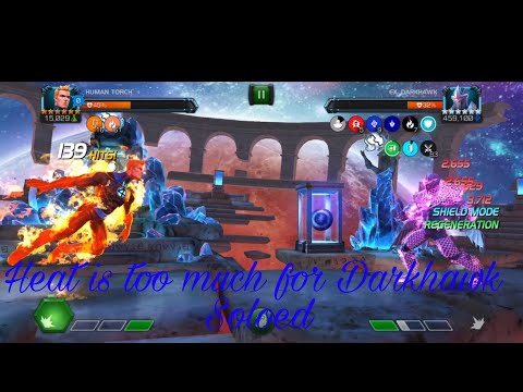 Abyss Darkhawk Soled by Human Torch ( Darkhawk meets firemen )!! marvel contest of champions