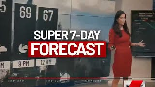 Super 7-Day Forecast: Temperatures to rise next week