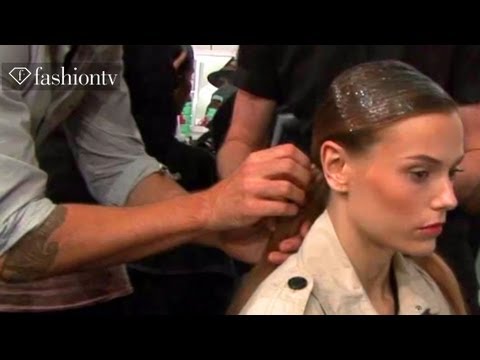 Hair & Makeup - Custo Barcelona Backstage - New York Fashion Week Spring 2012 NYFW | FashionTV - FTV
