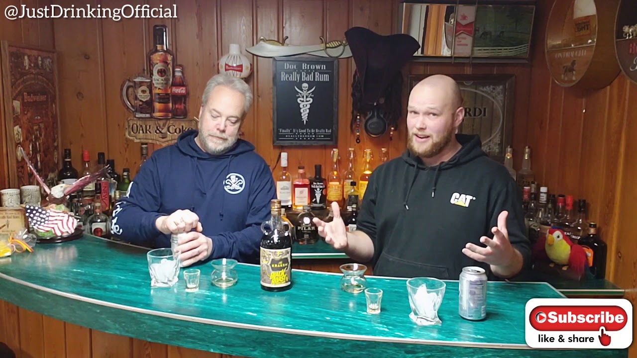 Watch video Kraken Black Roast Rum Review- Just Drinking- Robert & Roger Now Kraken Black Roast Rum Review- Just Drinking- Robert & Roger
