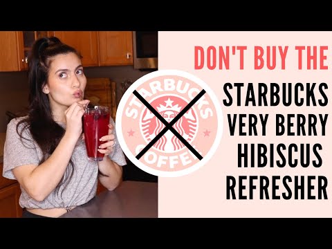 Starbucks Very Berry Hibiscus Refresher | White Grape Juice | Copycat Recipe