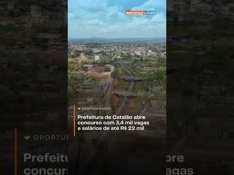 Cachoeira de Goiás abre concurso com 233 vagas e salários de R$ 19,3 mil