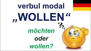🇩🇪Verbul modal #WOLLEN!💪 Care este diferența dintre #möchten și #wollen?🙀