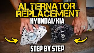 Remove & Replace Alternator - 1.6 Hyundai Accent , Elantra , Kia Rio , Rio5 , Forte