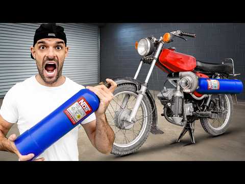 NOS built in TURBO SIMSON (bike exploded)