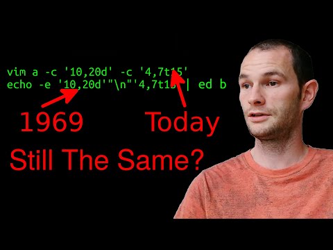 The Origins of vim, sed and grep Through 'ed' Commands